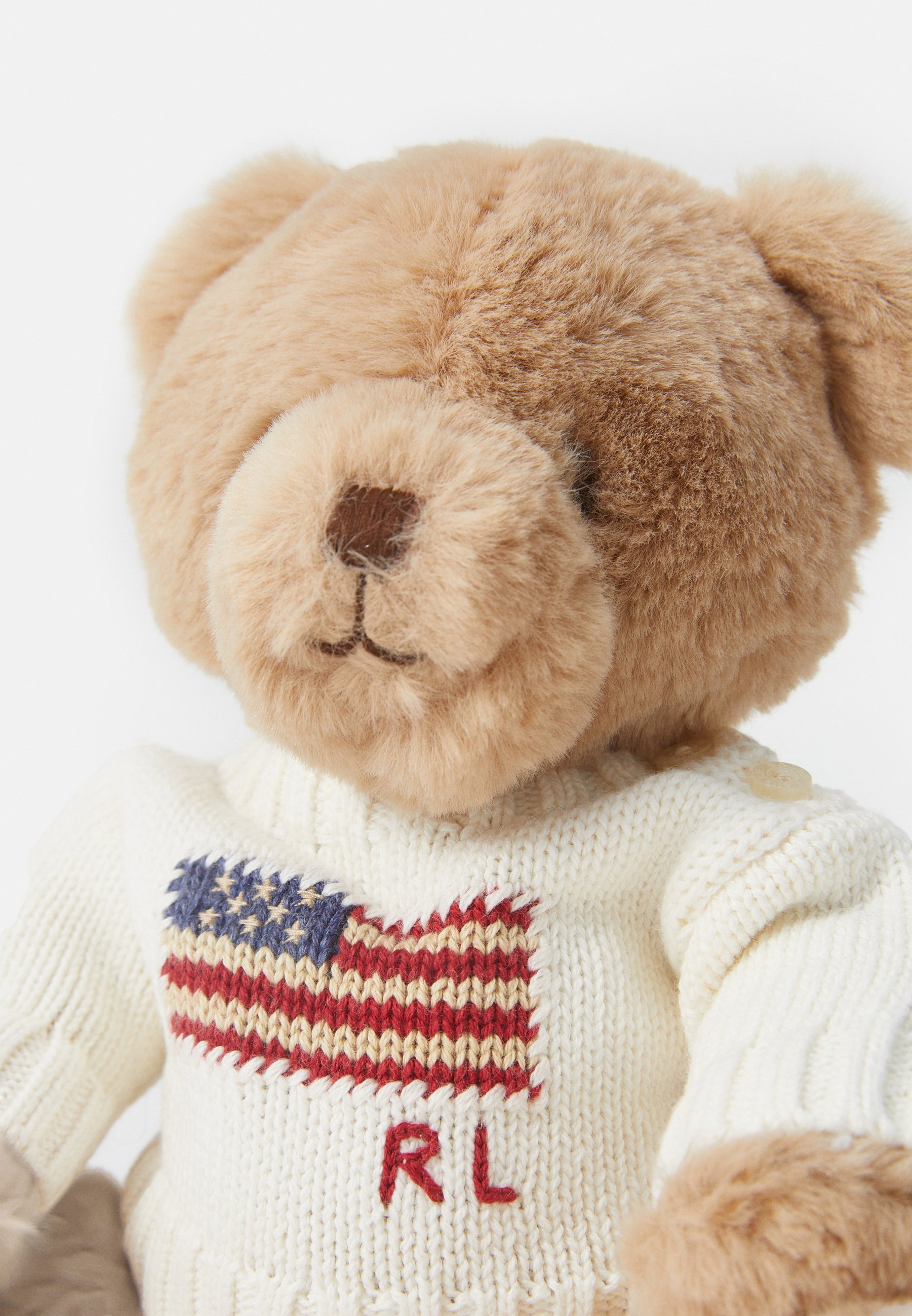 Polo Ralph Lauren BABY FLAG APPAREL PLUSH BEAR UNISEX - Kosedyr - clubhouse cream