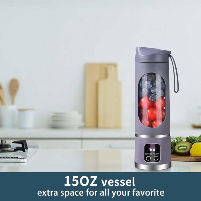 Juicer - Vegetable and Fruit Juicer - Portable USB Electric Juicer - 500 ml - Mini Blender - B