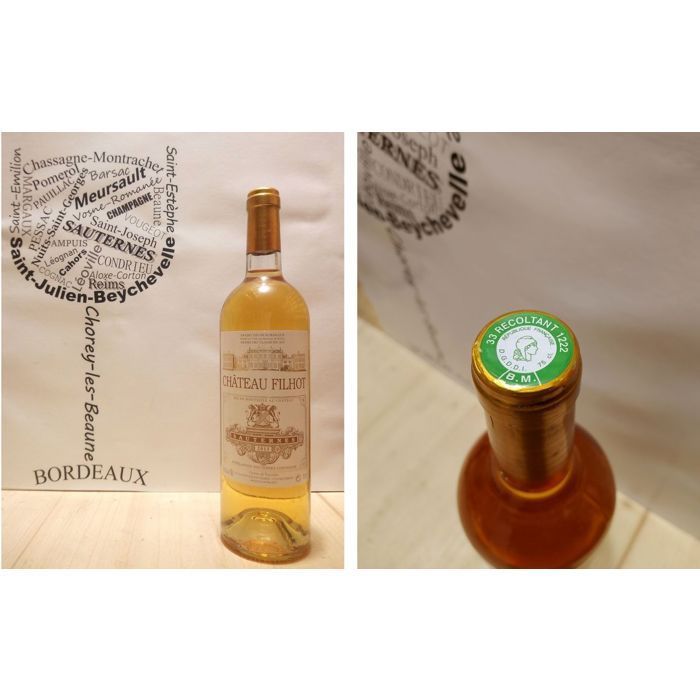 Château Filhot 2015 - Sauternes - Segundo Cru Classé - 1 x 75 cl - Vino dulce