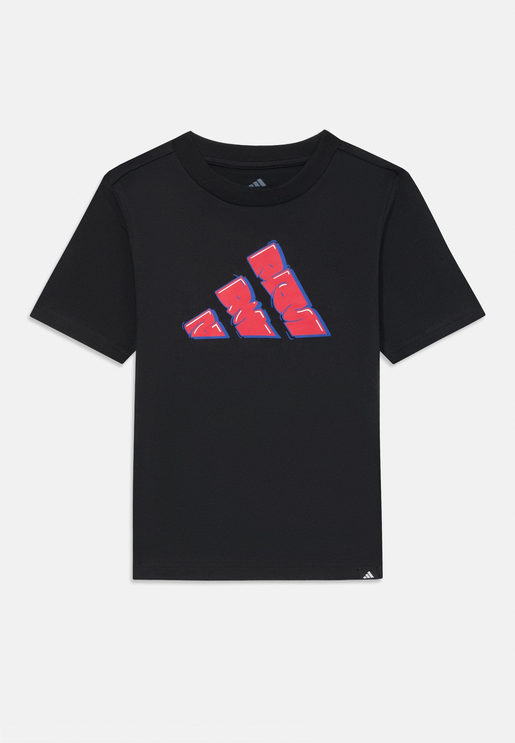 adidas Performance GRAFFITI JUNIOR UNISEX - T-shirt met print - zwart
