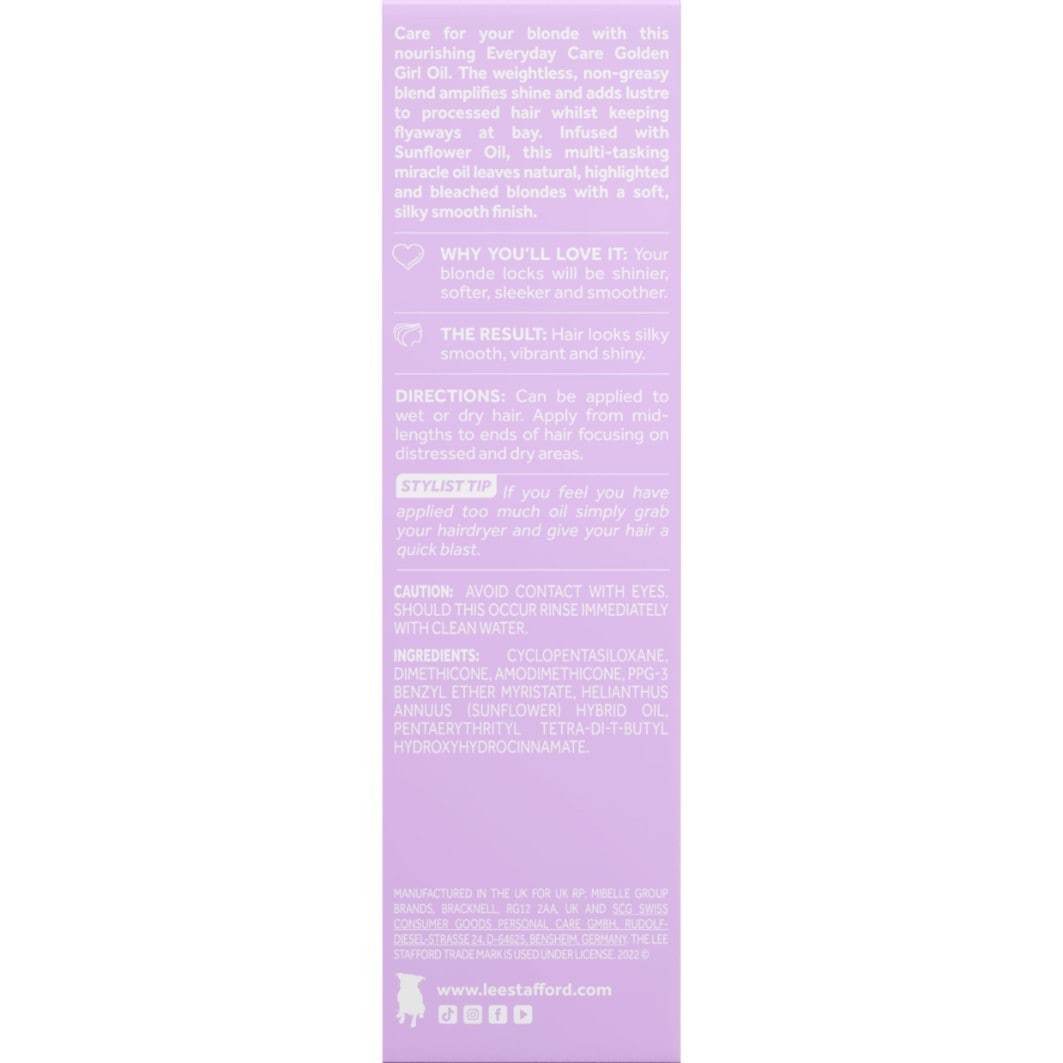 Lee Stafford ulje za kosu za svakodnevnu njegu – Golden Girl Oil – 50 ml