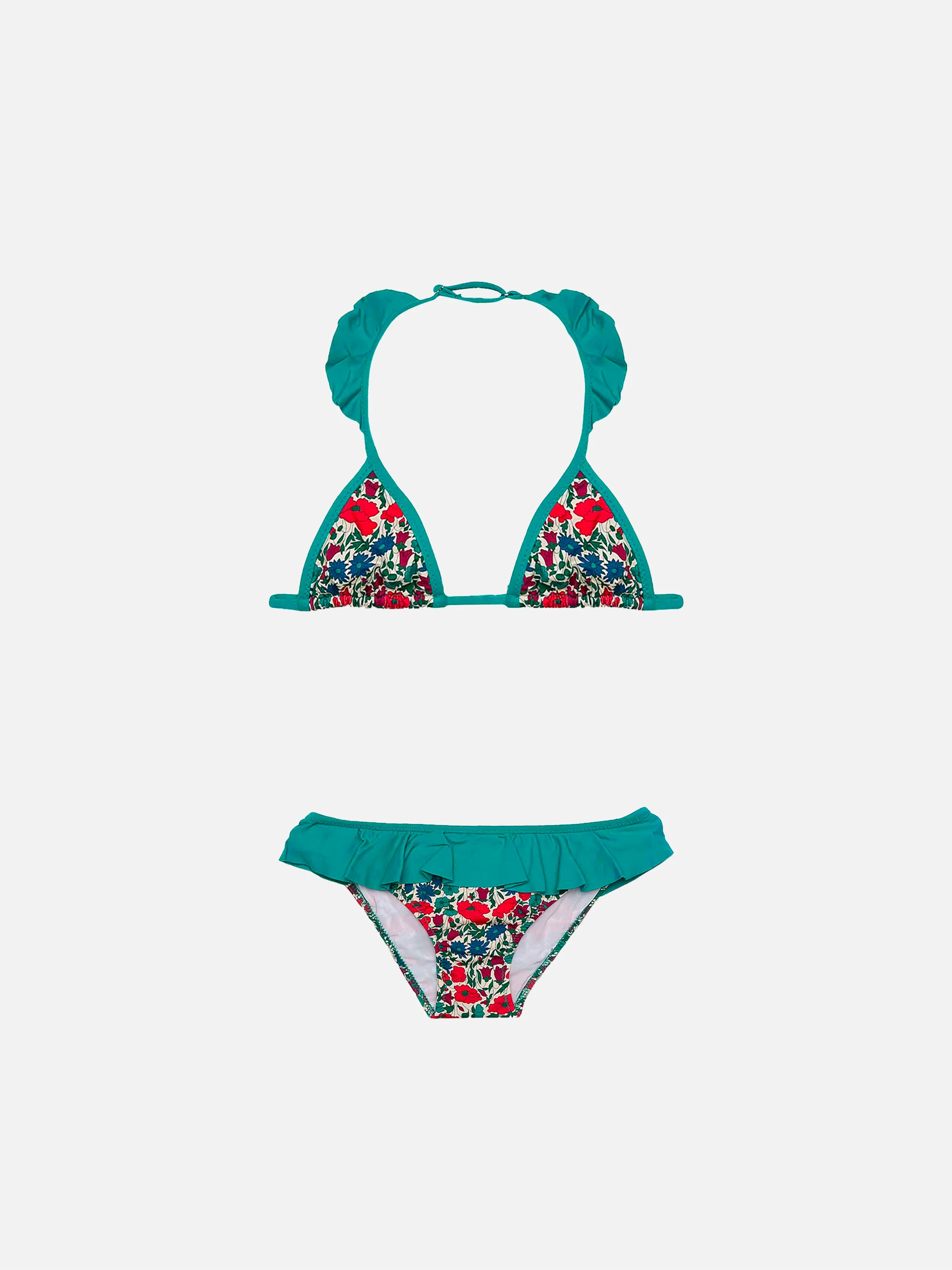 Triangelbikini voor meisjes | Gemaakt met Liberty-stof