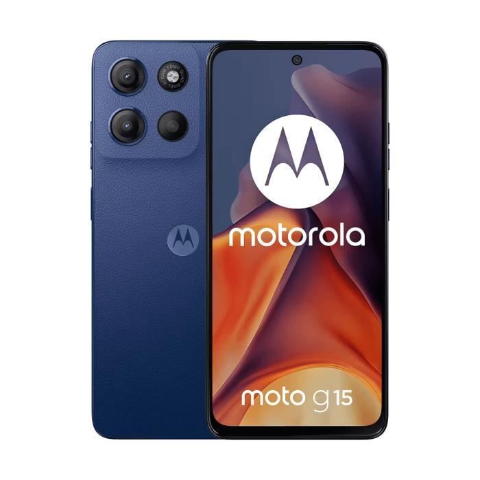 Smartphone - MOTOROLA - Moto G15 - 8 GB de RAM - 128 GB - Doble SIM - 5200 mAh
