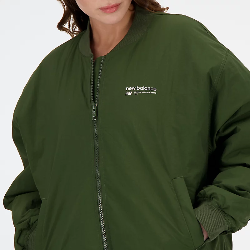 Dames Linear Heritage geweven bomberjack - KOMBU