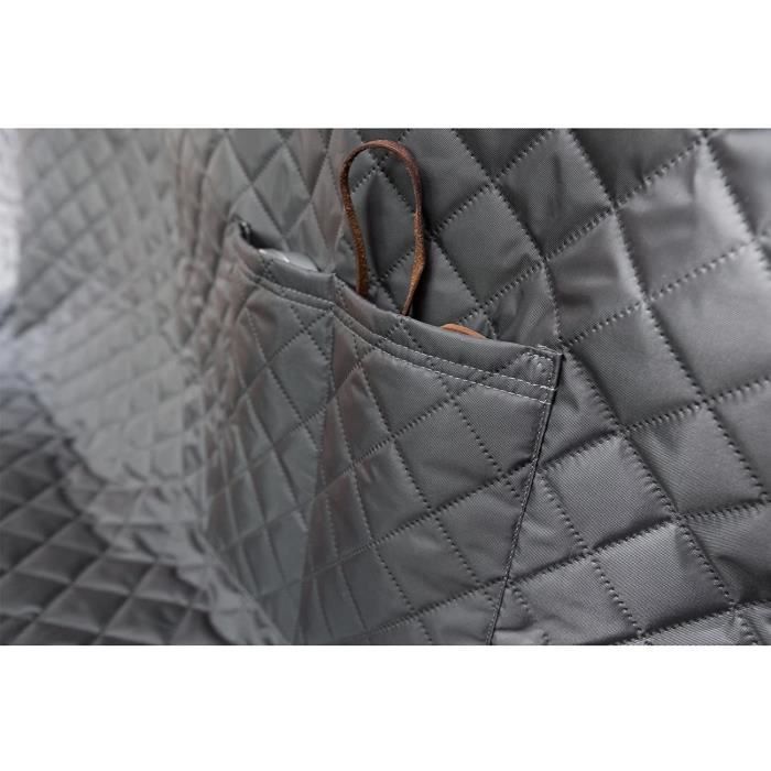 Silla de coche - HobbyDog - zbosza2 - Funda protectora - Poliéster - Gris