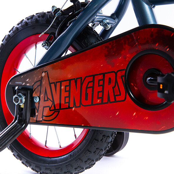 Παιδικό ποδήλατο Avengers, 12 ιντσών, γκρι/μαύρο