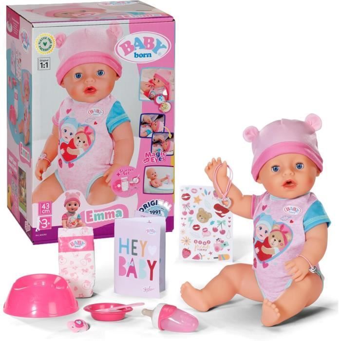 Doll - BABY born - Emma - 10 Functions - 43 cm - Accessories Included