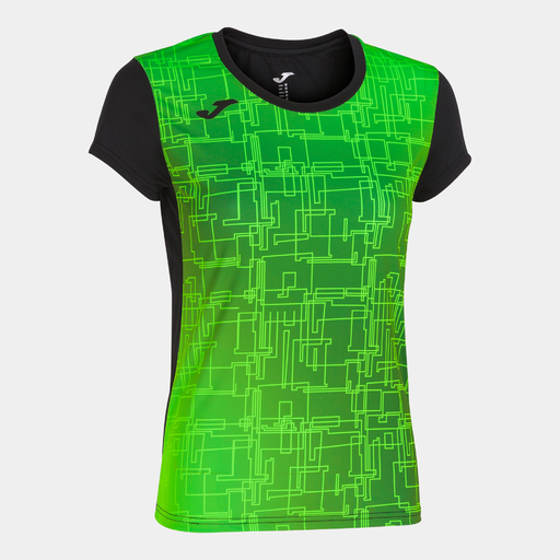 T-shirt à manches courtes Joma Elite VIII Noir Vert fluorescent