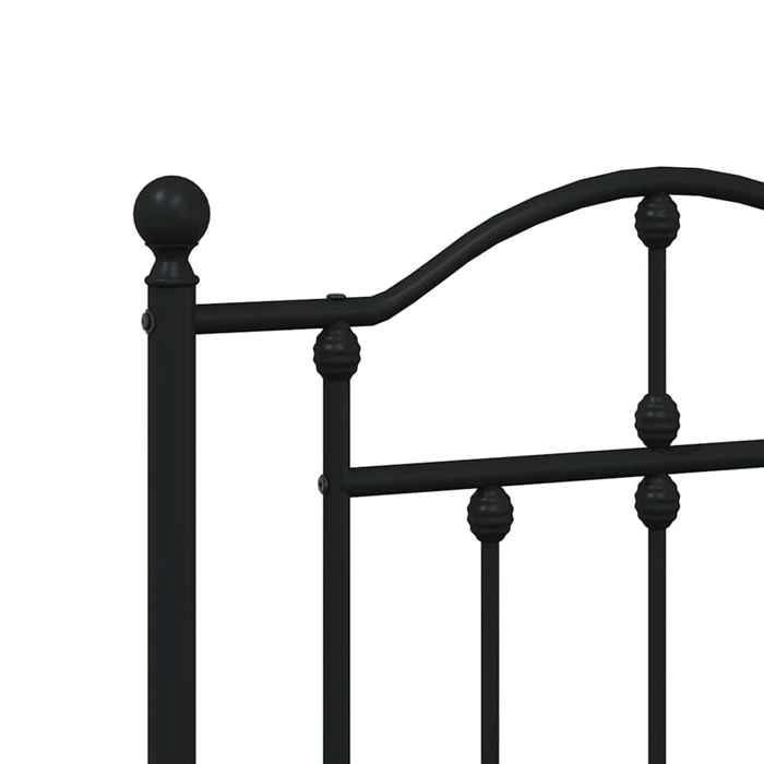 Cabecero de repuesto vidaXL, metal negro, 160 cm, cabecero para cama doble, cabecero negro, cabecero de metal 353474