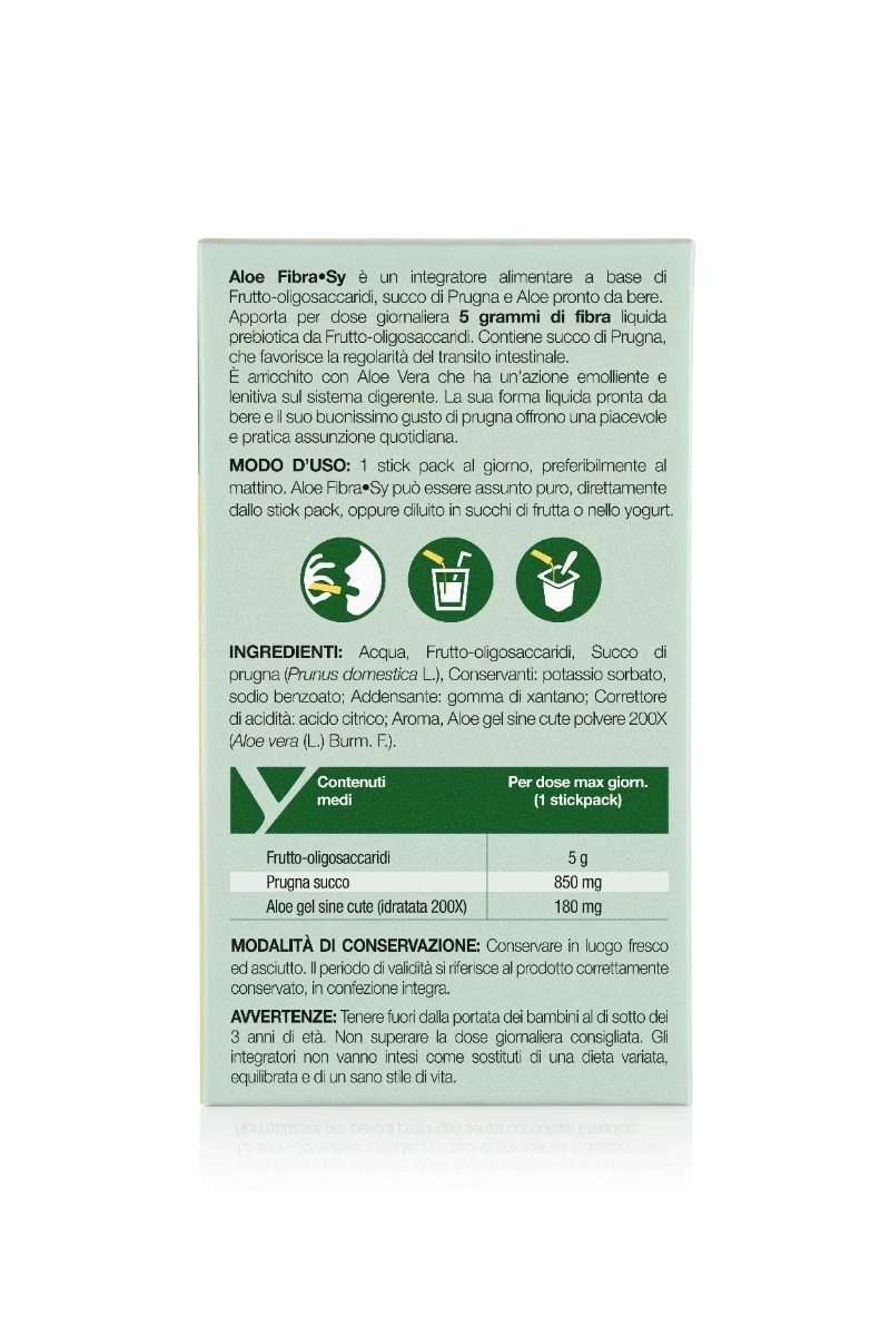 SYRIO Aloe Fibra Sy 14 barres 210 ml Équilibre de la flore intestinale