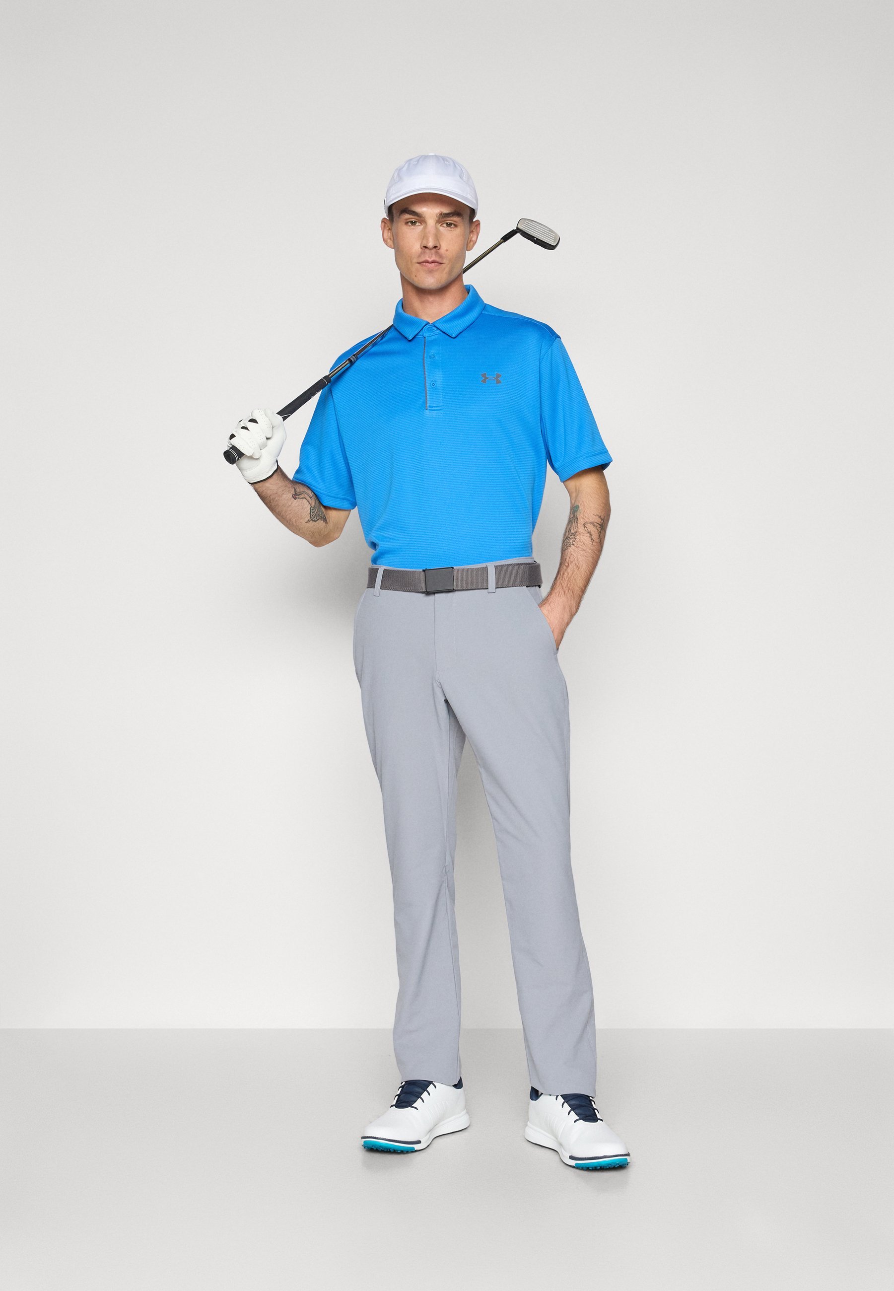 Polo Under Armour TECH - bleu atlantis/gris foncé