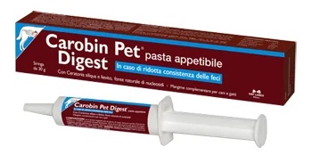 CAROBIN PET Nbf Lanes Carobin Pet Darmsupplement voor honden en katten Pasta 30 g