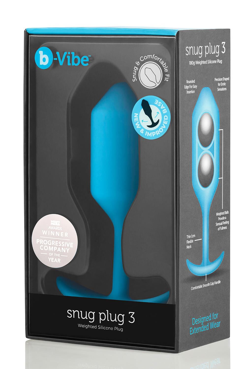 B-Vibe Snug Plug 3 Blau
