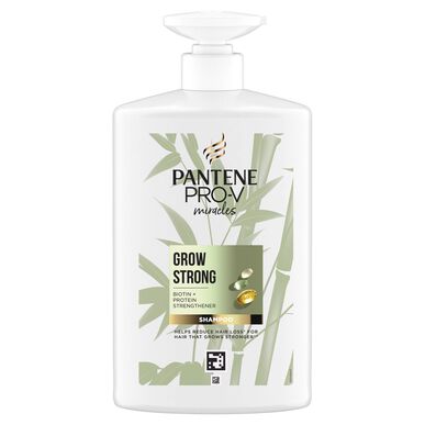Pantene Pro-V Miracles Grow Strong Shampoo Hiustenlähtöä Estävä Bambu Kasvua ja Voimaa Vahvaa 1000 ml