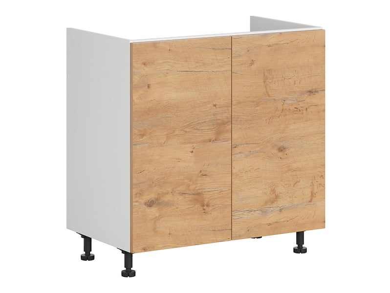 Szafka pod zlewozmywak Hamper 80 cm dwudrzwiowa dąb lancelot
