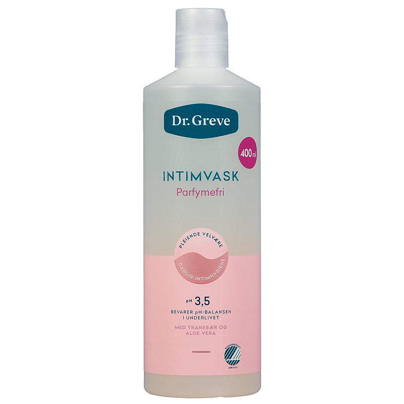 Dr. Greve Intieme Wasgel 400 ml, parfumvrij, Dr. Greve
