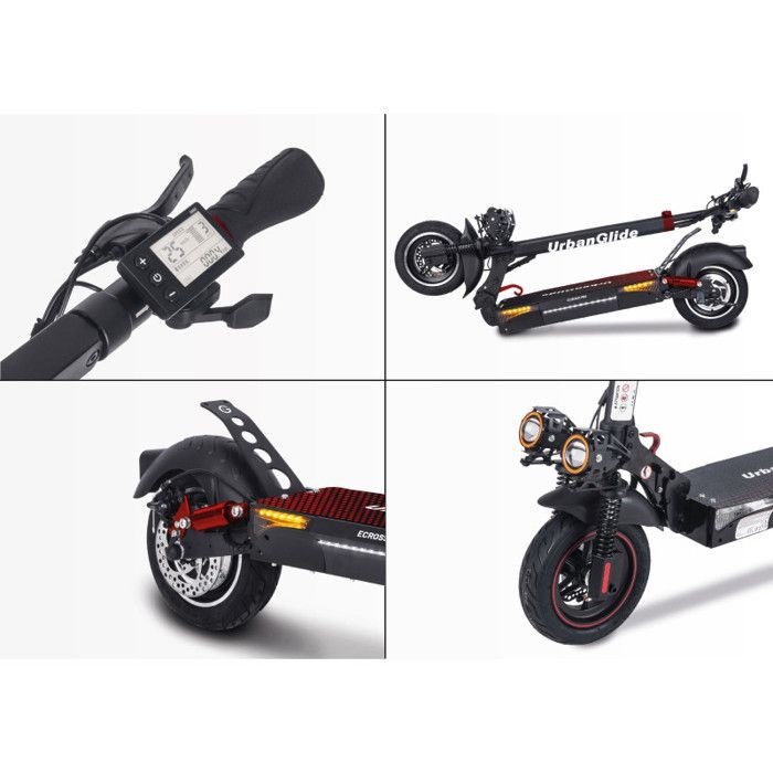 URBANGLIDE eCross Pro Adult Electric Scooter – Power, Comfort and Safety 48V