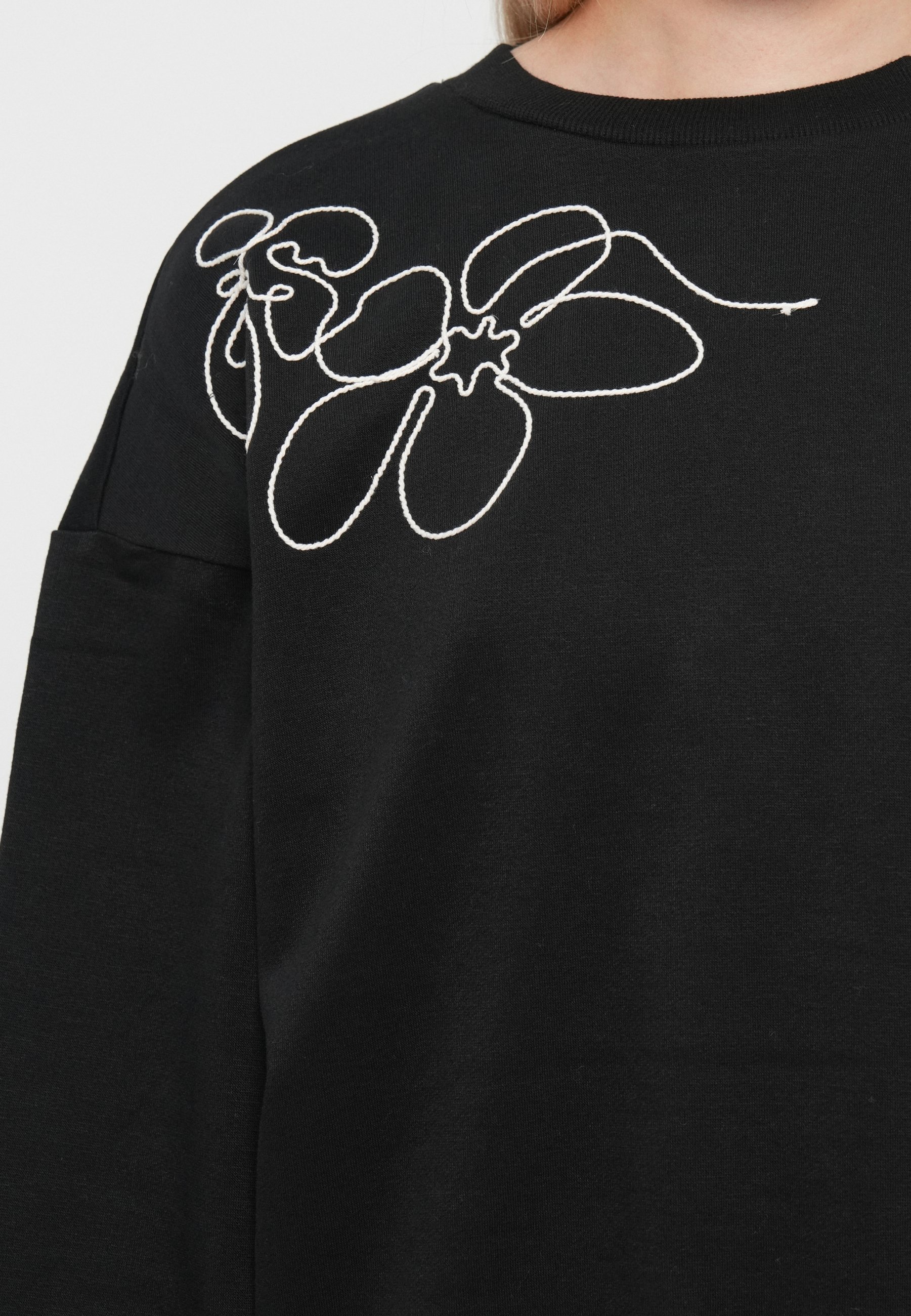ALLEEN ONLBROOK - Sweatshirt - zwart/berkenhout