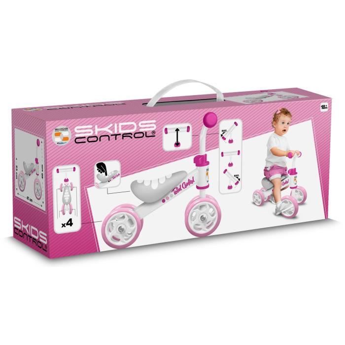 La mia prima bicicletta senza pedali per bambini - STAMP - CONTROLLO SCIVOLAMENTI - Rosa
