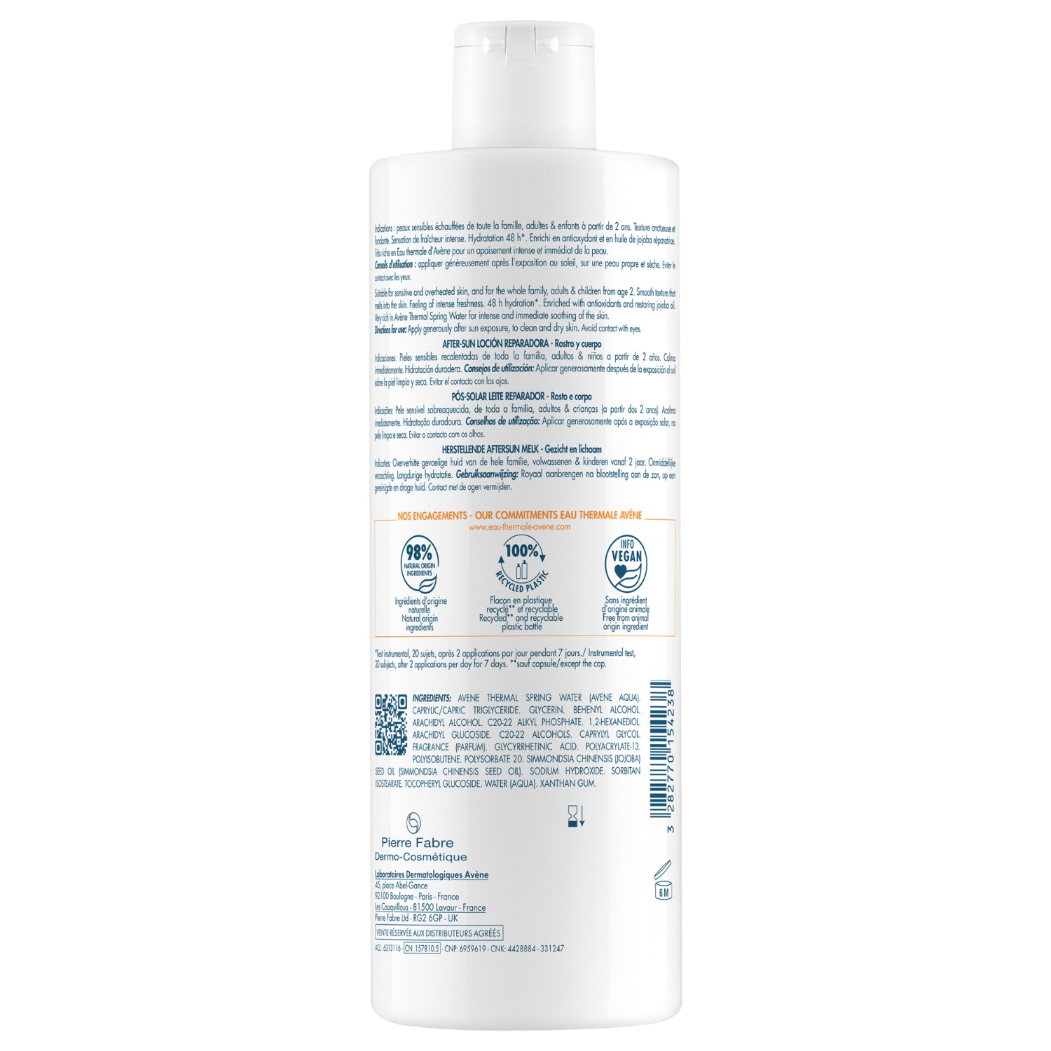 Avène Aftersun Body Solaire Restorative Lotion After-Sun – 400 ml