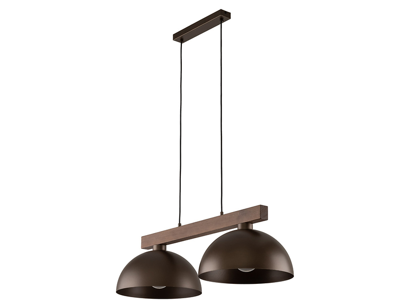 Lampa wisząca Oslo 2-punktowa metalowa brązowa