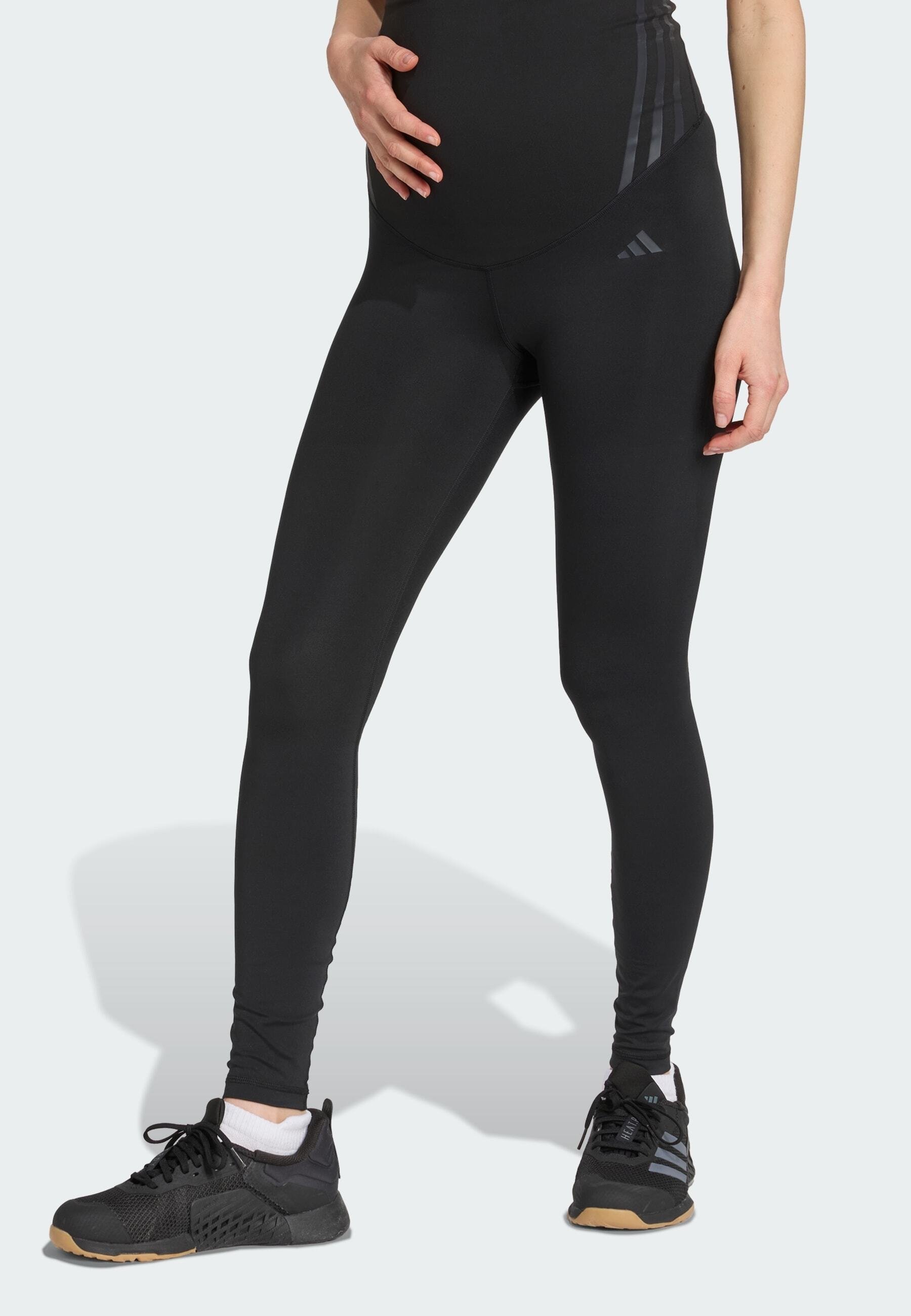 leggings de maternité adidas Performance OPTIME ESSENTIALS - noir/carbone
