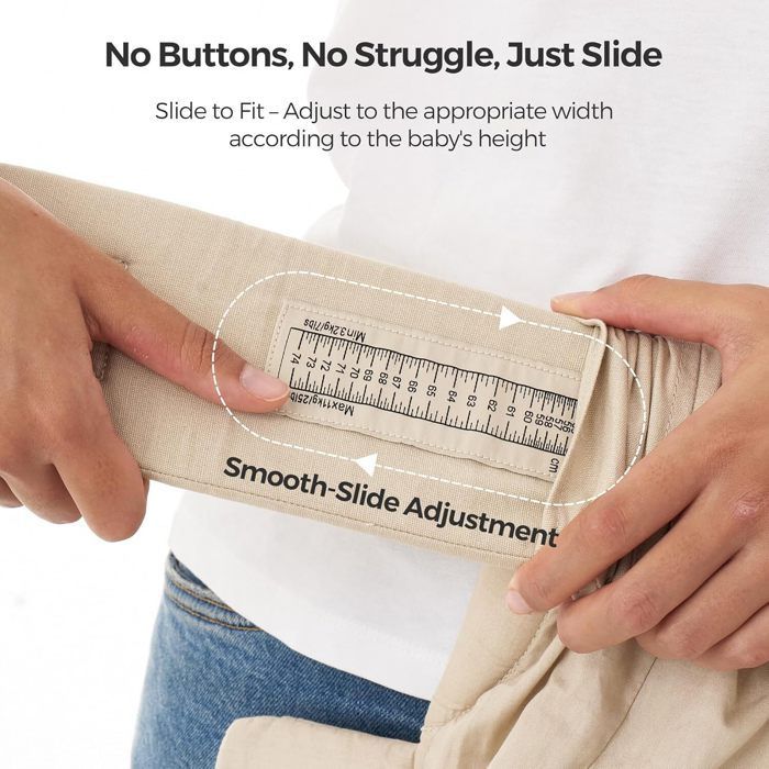 Momcozy nyfødt bæresele fra fødselen av, ergonomisk støtte med nakkestøtte, lett og trygg (3 til 11 kg), khaki