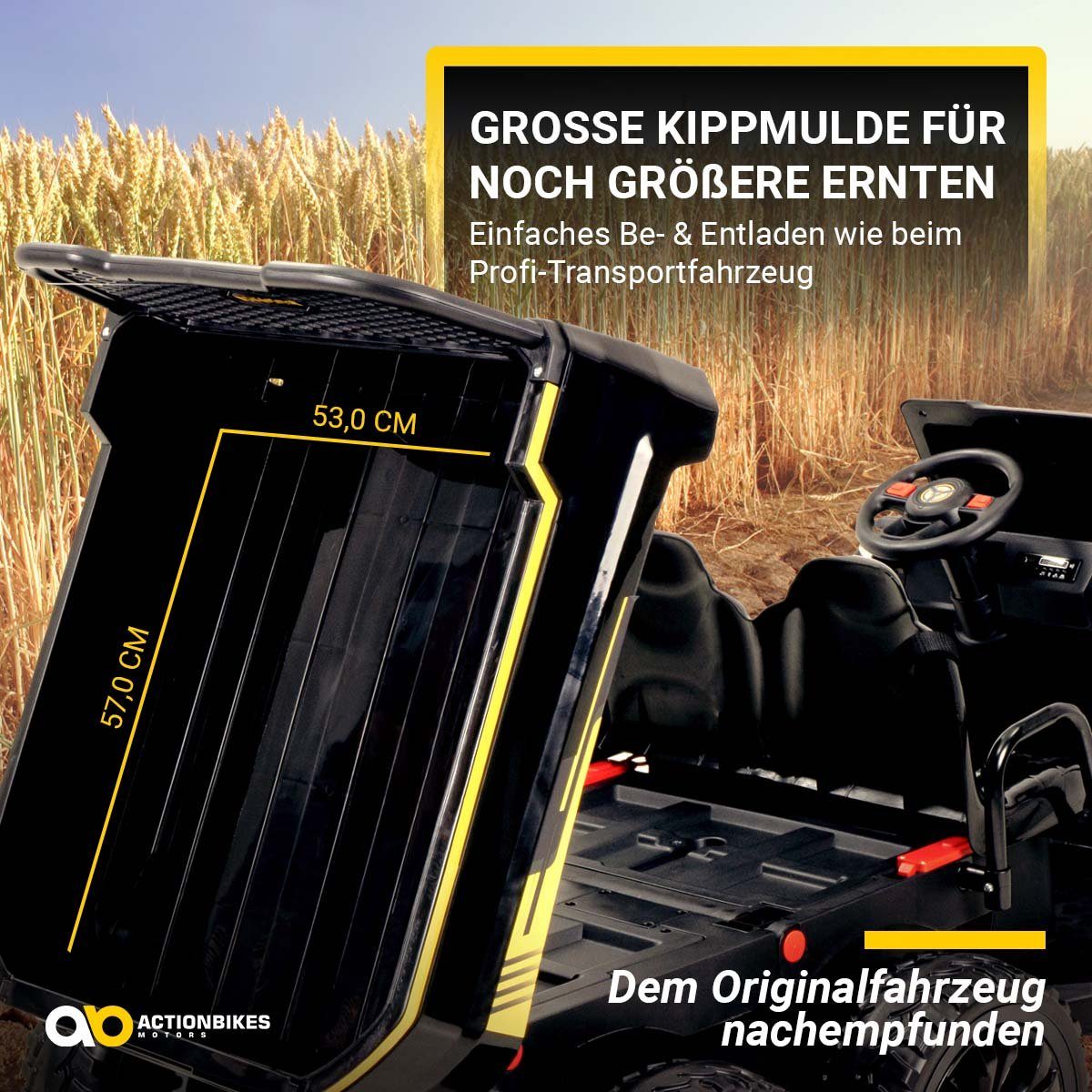 Samochód elektryczny dla dzieci Actionbikes Motors A730 UTV, ładowność 60 kg, (2-częściowy), z pilotem - USB - AUX - łagodny rozruch - automatyczne hamowanie