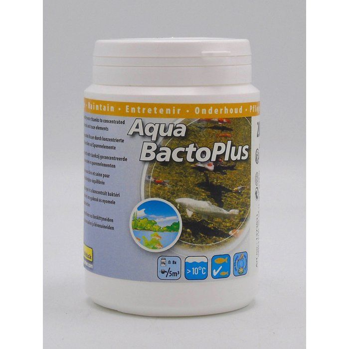 Produit de nettoyage de bassin - UBBINK - Aqua Bacto Plus - Granulés biologiques - Dosage 25 g/5 m³ - Contenance 200g