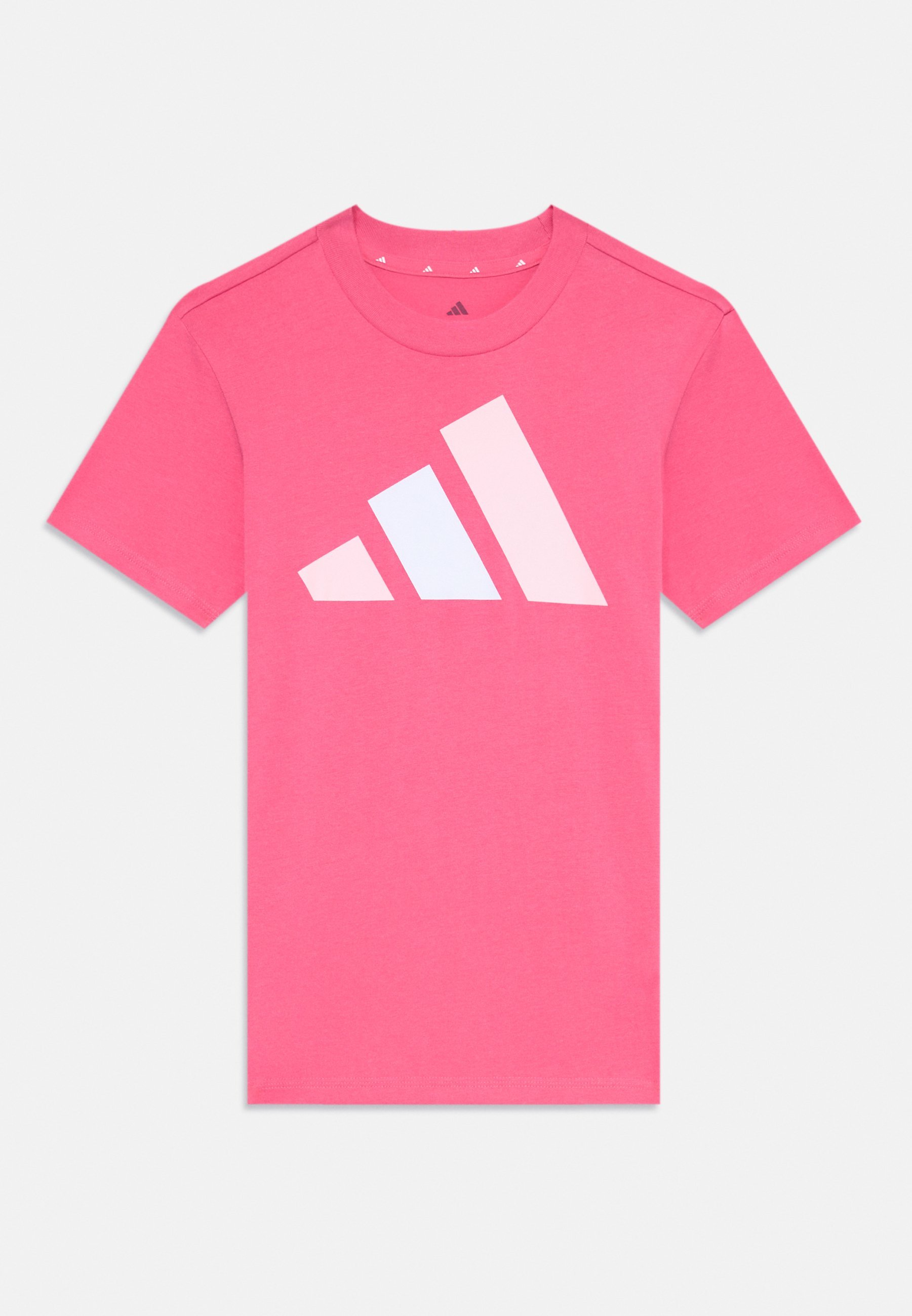 adidas Performance ESSENTIALS JUNIOR UNISEXE - T-shirt imprimé - rose fusion/rose clair/blanc