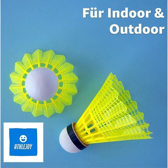 Badminton shuttlecocks - voor training en wedstrijden - voor gebruik binnen en buiten