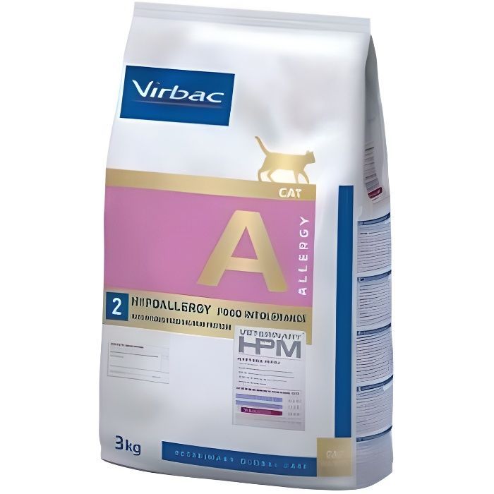 Croquetas de salmón VIBRAC Veterinary HPM A2 para alergias - Para gatos - 3 kg