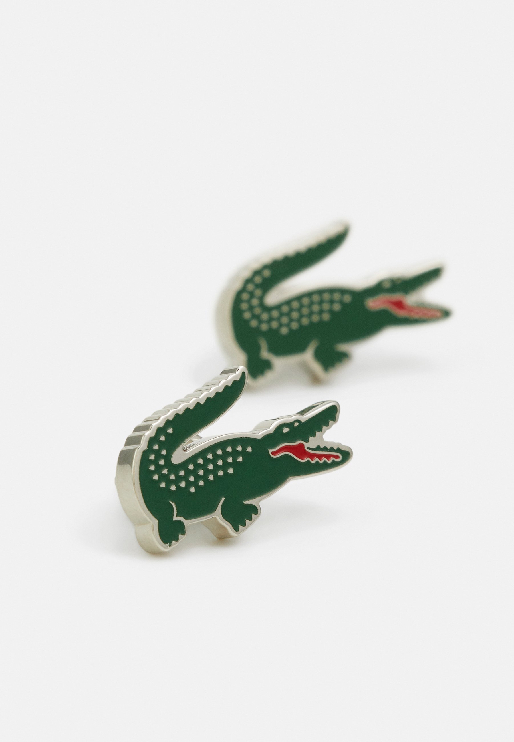 Lacoste UNISEX - Oorbellen - zilverkleurig/groen
