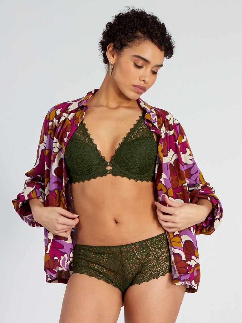 Kanten culottes - GROEN