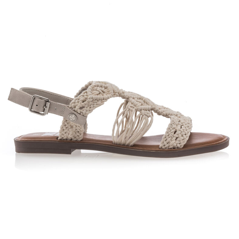 Beige sandaler / sko med åpen tå til dame