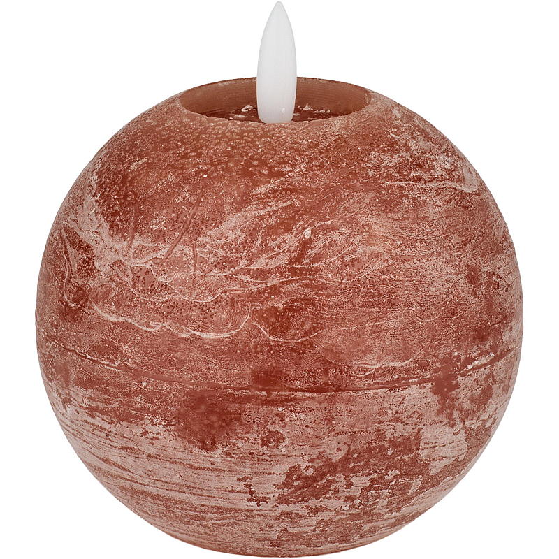 Vie Home Kugellampe 10 cm LED rustikales Rostorange