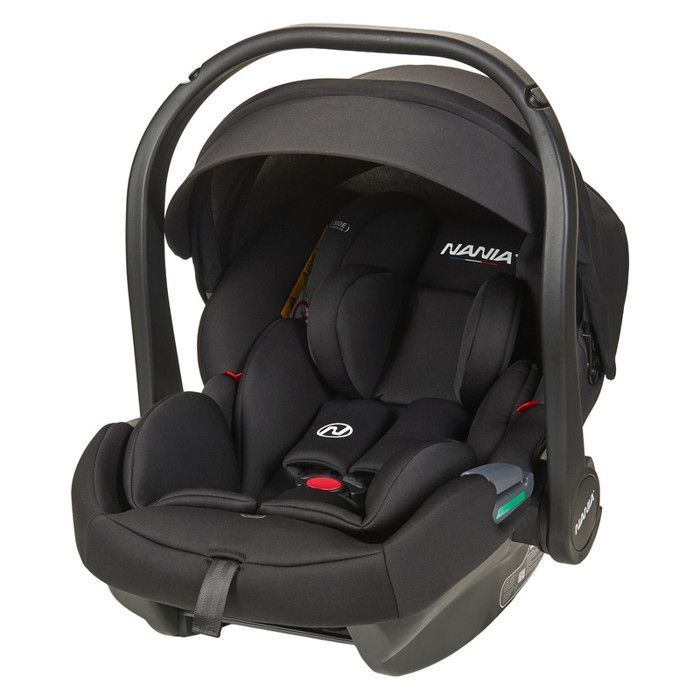 Siège auto bébé ceinturé NANIA Rimini 40-87 cm R129 i-Size –dès la naissance à 13 kg,  Appuie-tête réglable