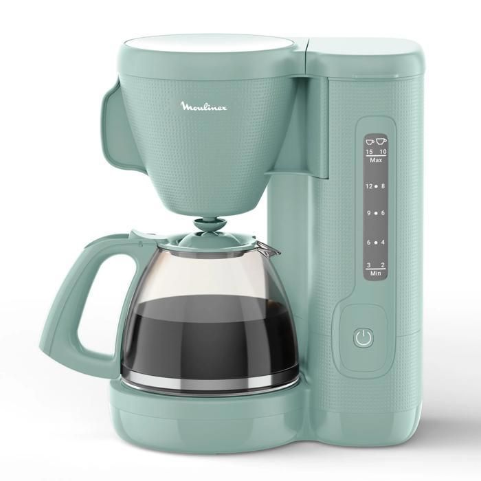 Moulinex Filter Coffee Maker, Large Front Water Tank, Permanent Filter, Morning FG2M1310
