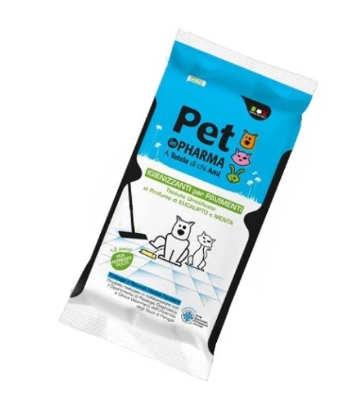 Lenços umedecidos higiênicos para pisos PET IN PHARMA Pet In Pharma 12 unidades - Promoção de limpeza
