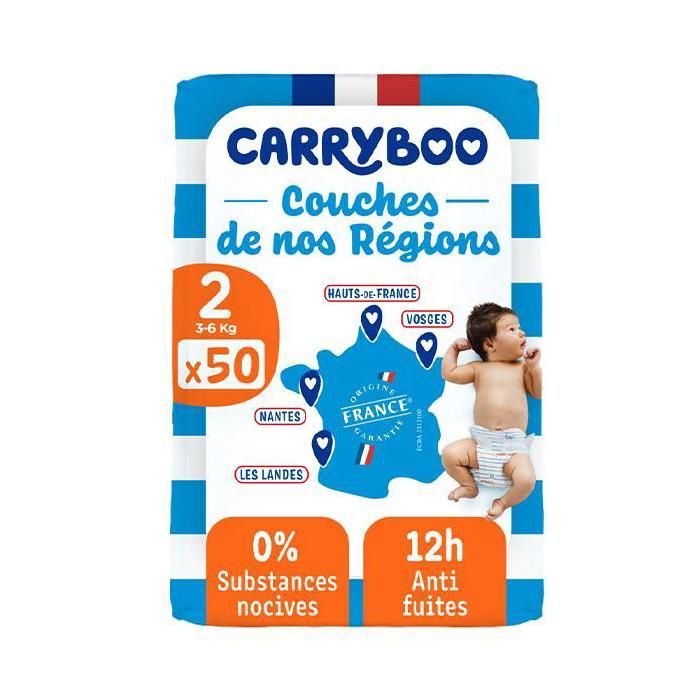 Fraldas Carryboo da nossa região, tamanho 2 (3-6kg)