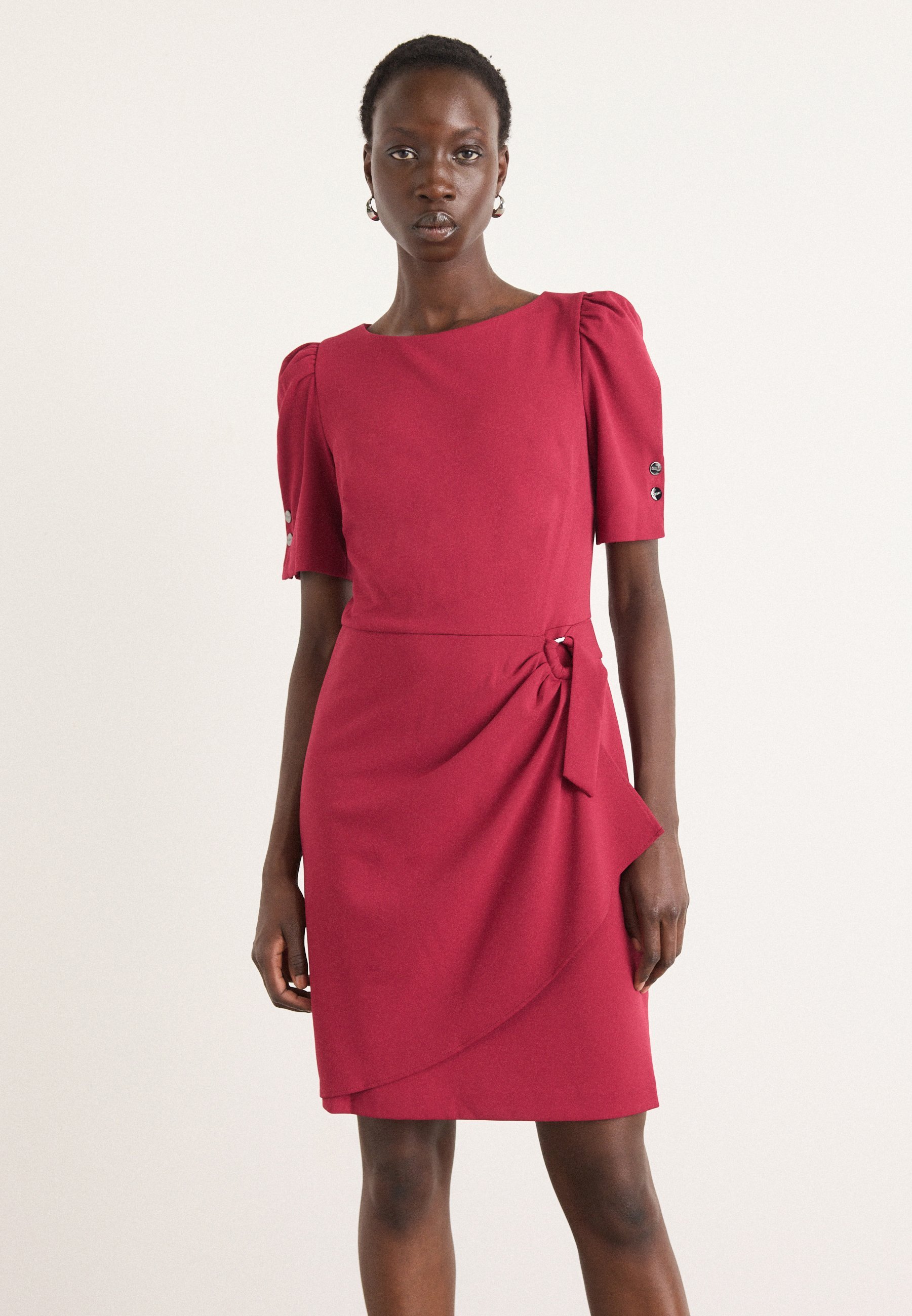 DKNY FAUX WRAP SKIRT - Triikkleit - beet