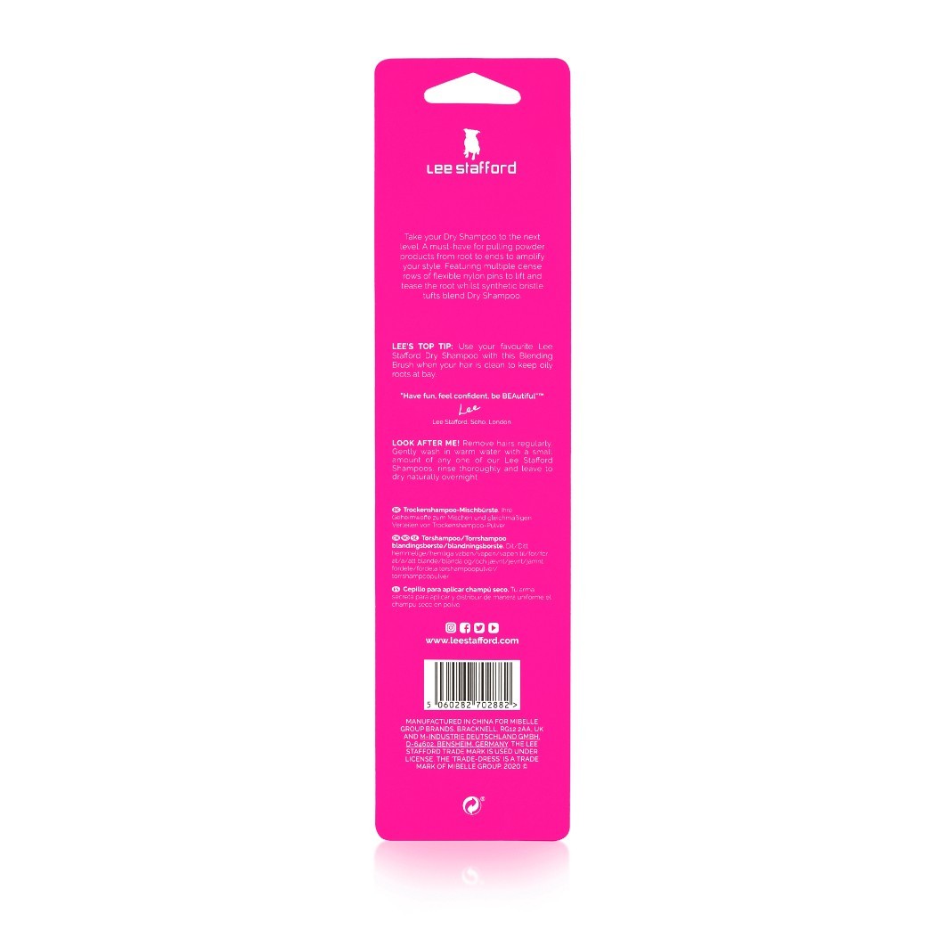 Pincel plano e raquete Lee Stafford para esfumar shampoo a seco - 1 unidade