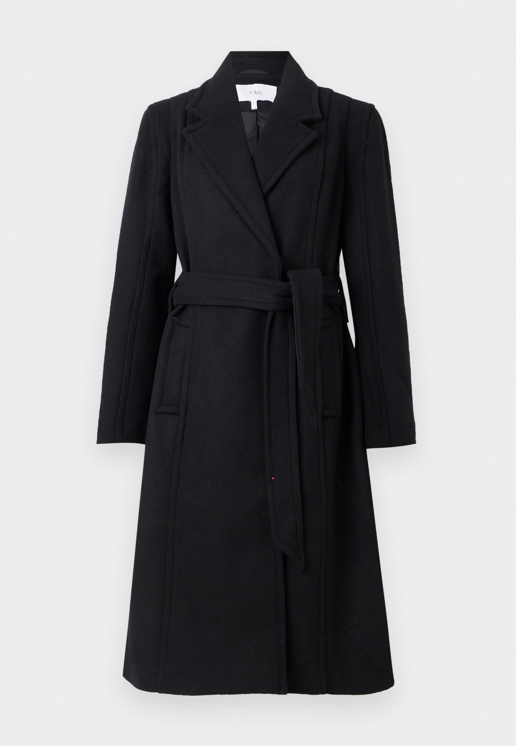 YAS YASKALI KABÁT - Klasický kabát - čierny