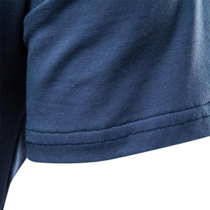 Men's Short Sleeve T-Shirt with Pocket, Cotton V-Neck Tee, Solid Color, Comfortable Fabric - Yellow