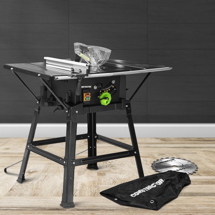 Serra de mesa - CONSTRUCTOR - 2000W - 254mm - 2 lâminas - Laser integrado