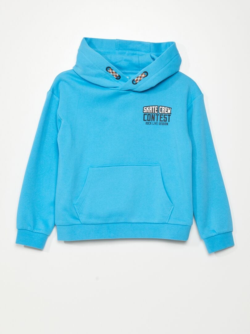 Sudadera con capucha de felpa - AZUL