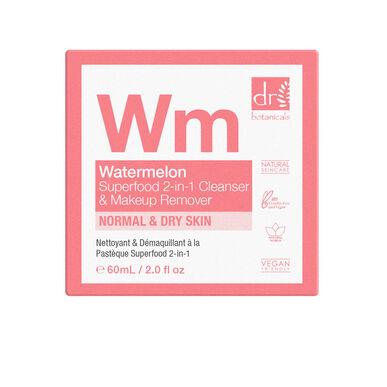 Dr. Botanicals Wm Vannmelon 2-i-1 Rens Sminkefjernerkrem 60ml