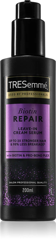 TRESemmé Biotin Repair Leave-In Cream Serum für makellos aussehendes Haar