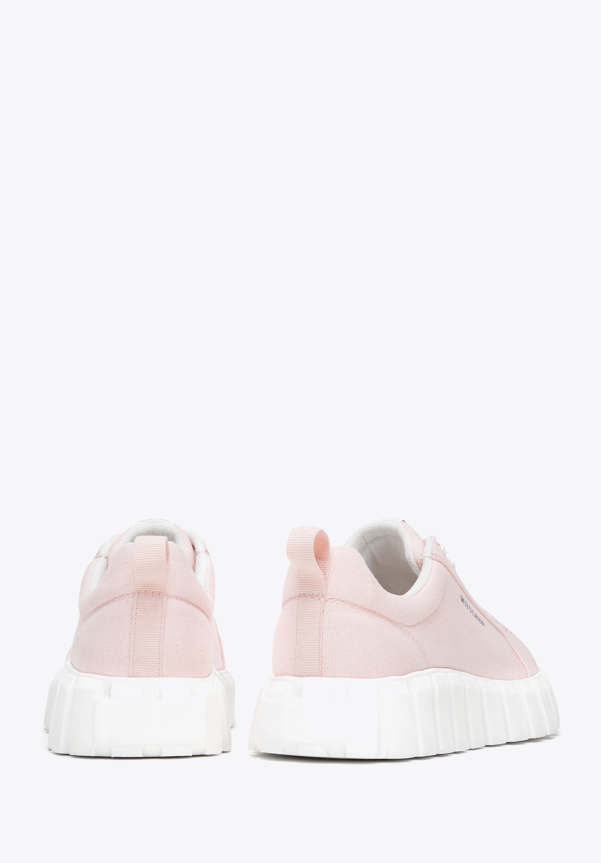 Damskie sneakersy na platformie różowe