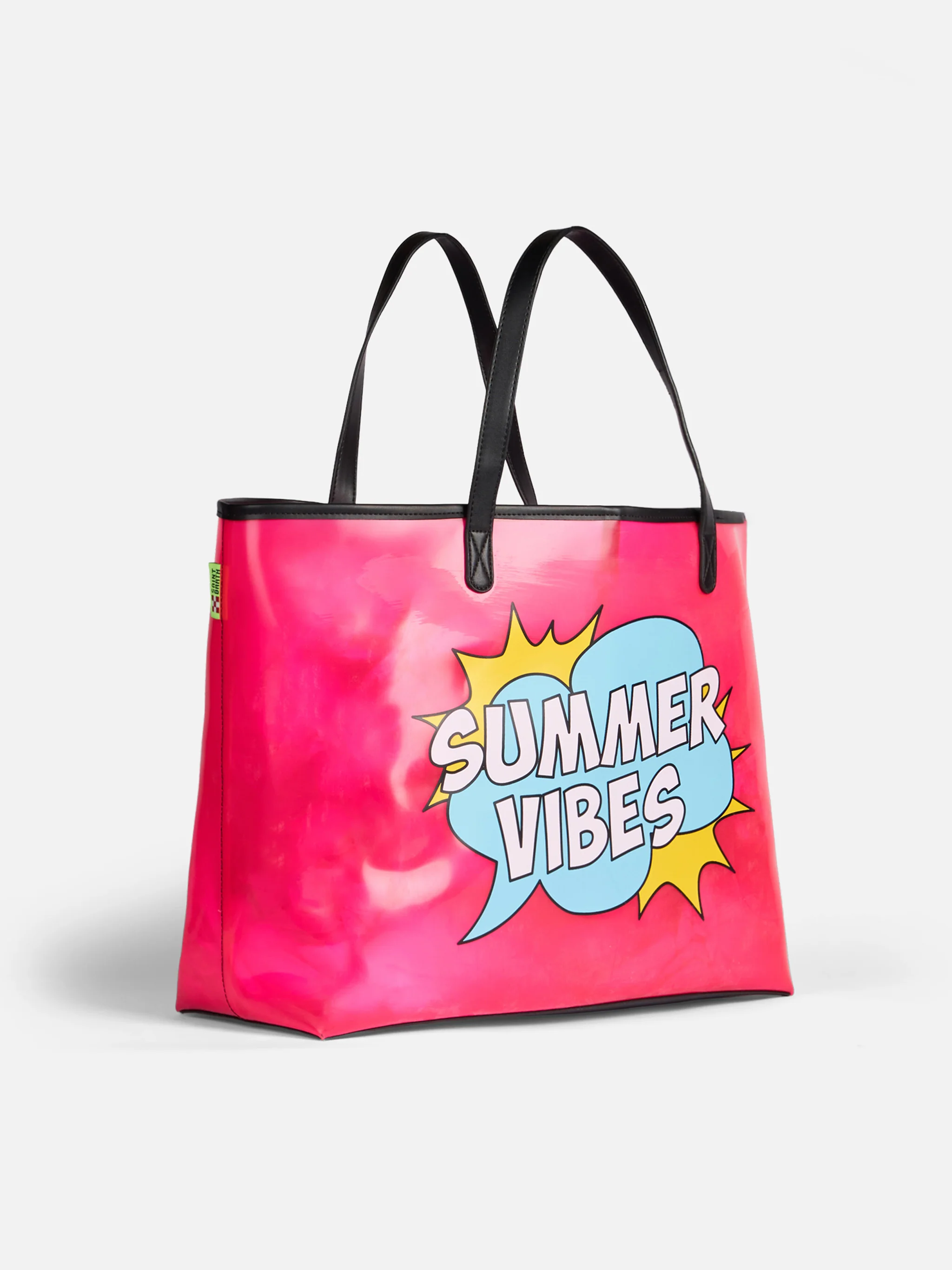 Transparante PVC-tas met zomerse uitstraling